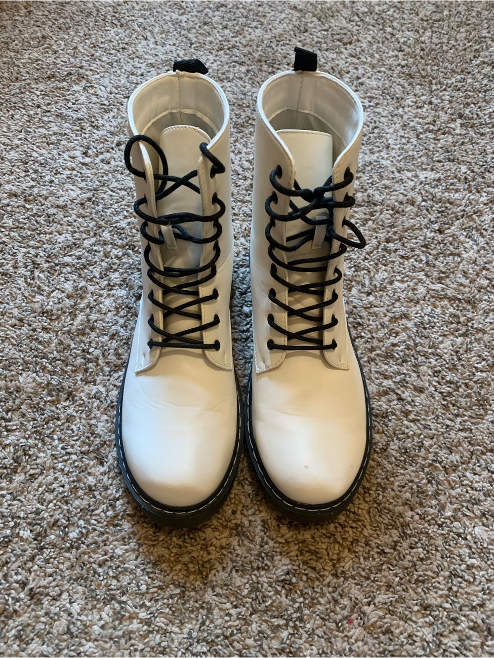 Rue 21 White Combat Boots